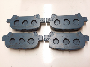 Image of Disc Brake Pad Set (Rear). A set of disc brake pads. image for your 2019 Toyota Sequoia 5.7L i-Force V8 A/T 4WD SR5 Sport Utility 